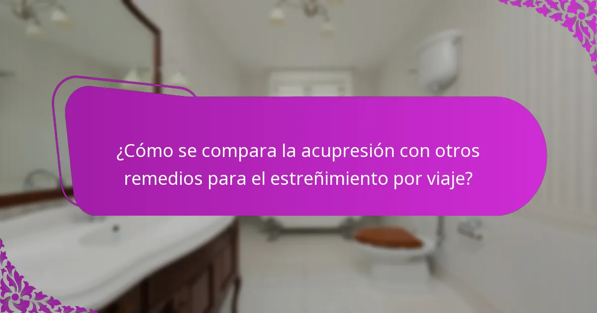 ¿Qué puntos de acupresión son efectivos para el alivio del estreñimiento?