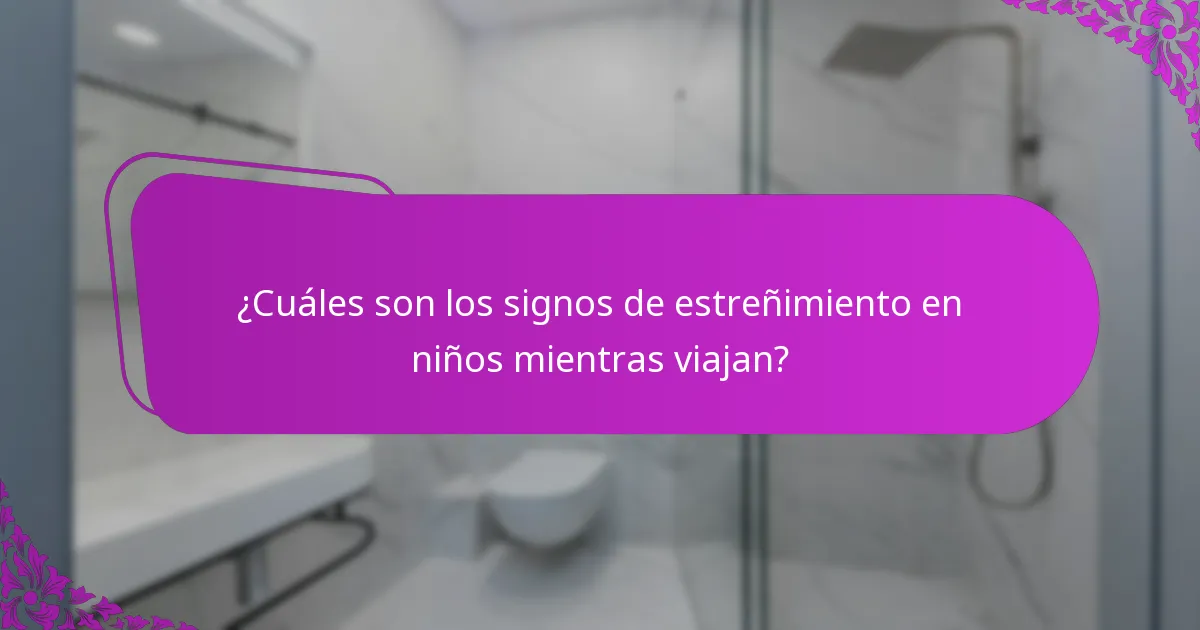 ¿Qué alimentos son efectivos para prevenir el estreñimiento en niños durante los viajes?